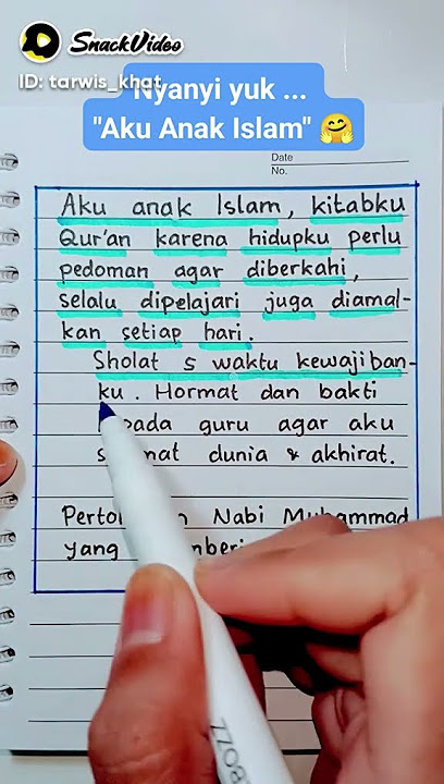 Lagu Aku anak Islam