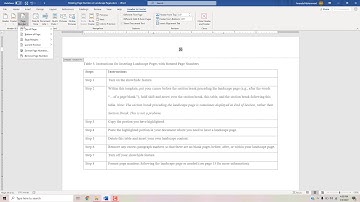 Thesis and Dissertation Tutorial Part 10: Rotating Page Number on Landscape Pages