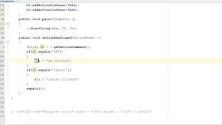 Example of Event Handling  (Two Buttons) in Java Applet (Hindi)