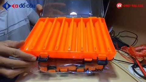 Hộp đựng mồi câu lure 2 mặt 10 ngăn và 14 ngăn