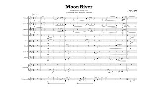 Moon River - Jacob Collier (Arranged for String Orchestra and Mallet Percussion) - Score Video Resimi