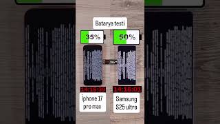 İphone 17 promax ve 25 ultra batarya karşılaştırma testi 📱 Senin tercihin hangisi olurdu ❓