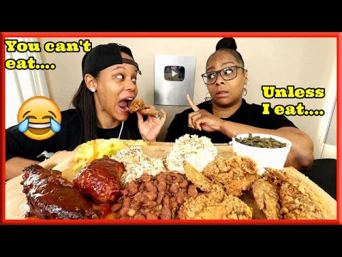 EAT WITH ME CHALLENGE (REVENGE!) + SOUL FOOD MUKBANG!