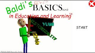 Beating A Baldi's Basics Mod Called BaldiidlaB