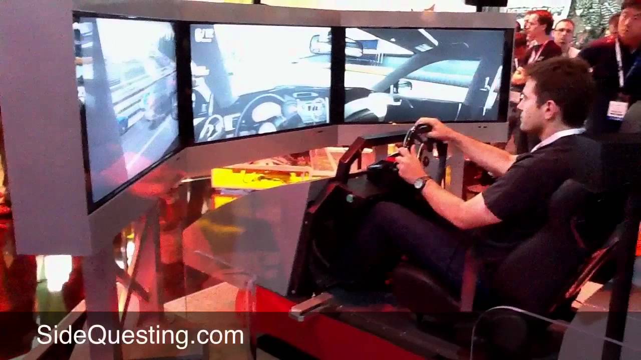 Forza 4 Giant Gaming Rig At E3 - YouTube
