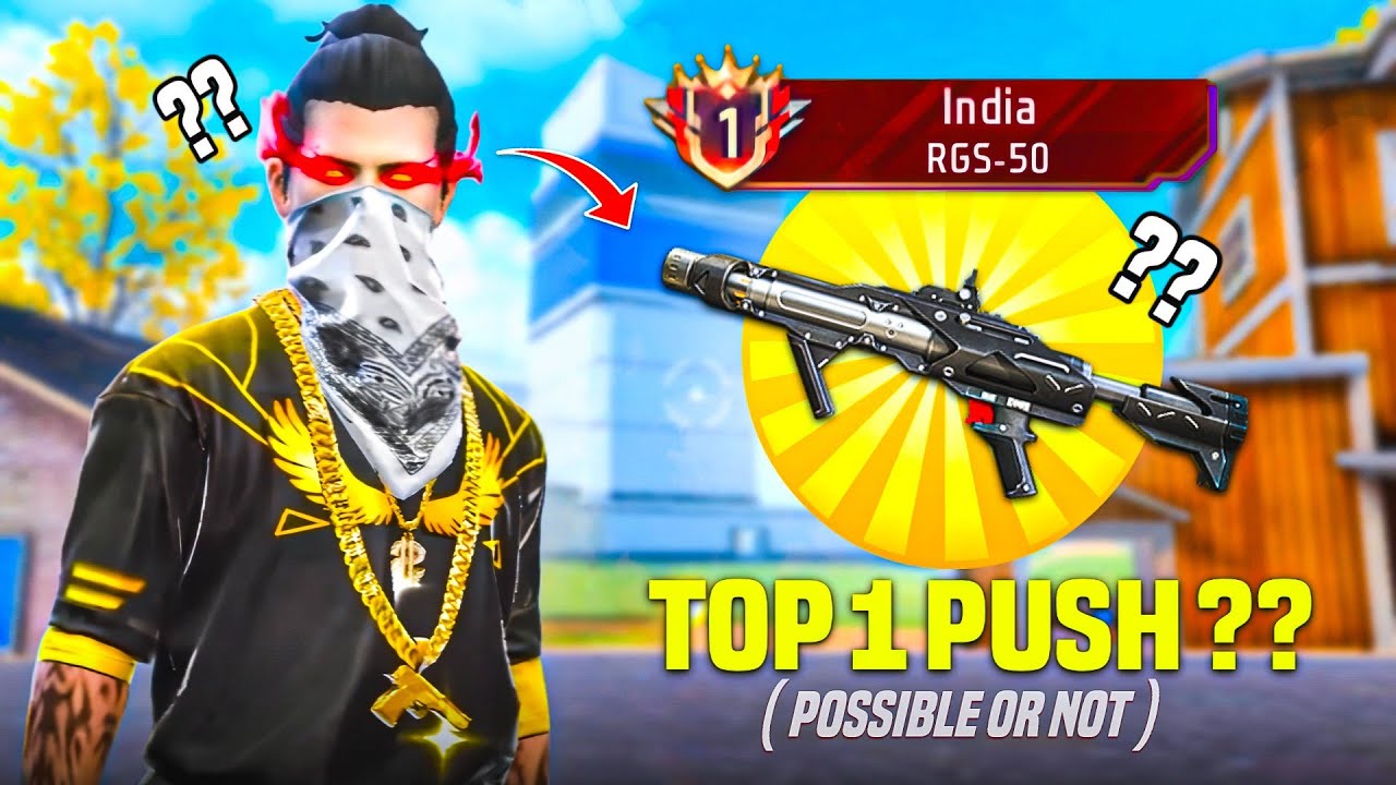 Pushing Top 1 Title in ( RGS-50 ) 🤫 | it is POSSIBLE or NOT 🤔?? : Garena free fire