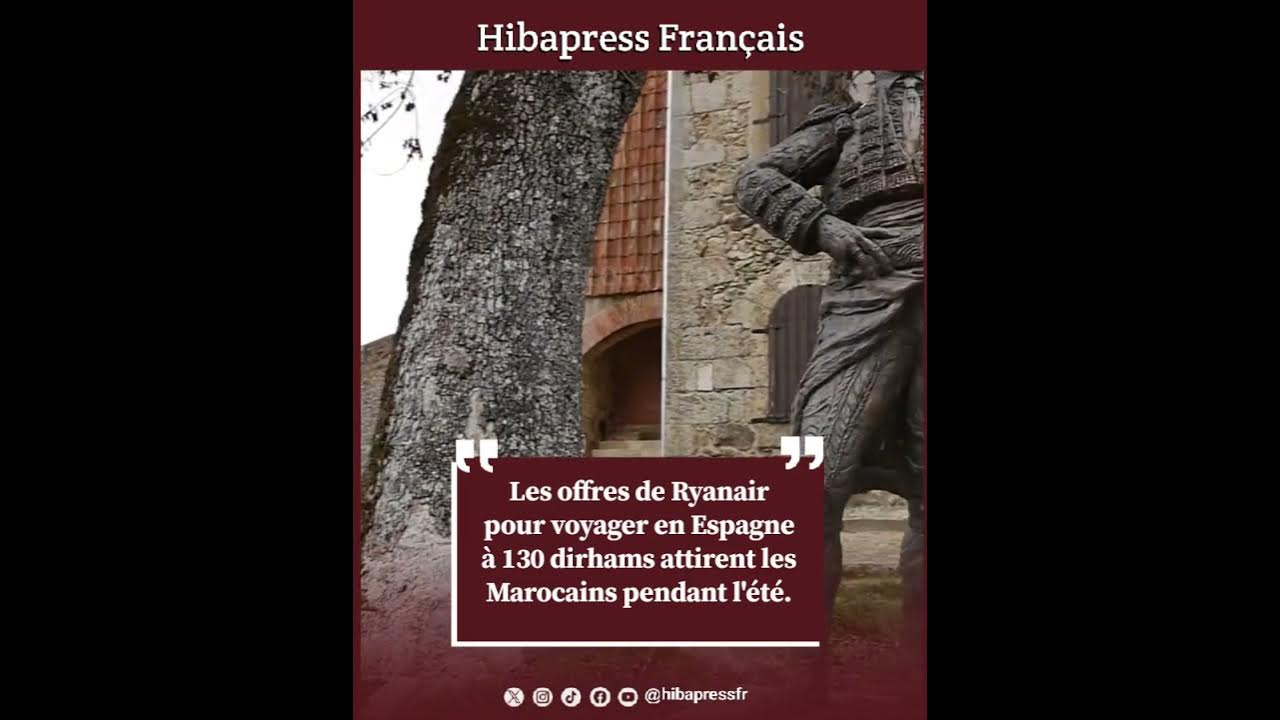 les-offres-de-ryanair-pour-voyager-en-espagne-130-dirhams-attirent