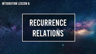 Recurrence Relations | HSC Extension 2 Mathematics