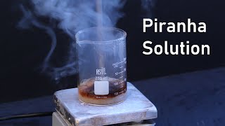 Making Corrosive Piranha Solution From Walmart Chemicals | Peroxymonosulfuric Acid Synthesis Resimi