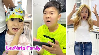 Angry Mom And Smart Kids Leonata Family