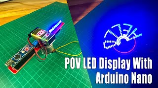 How to make a POV display with the Arduino | With PCB | Simple POV display with Arduino