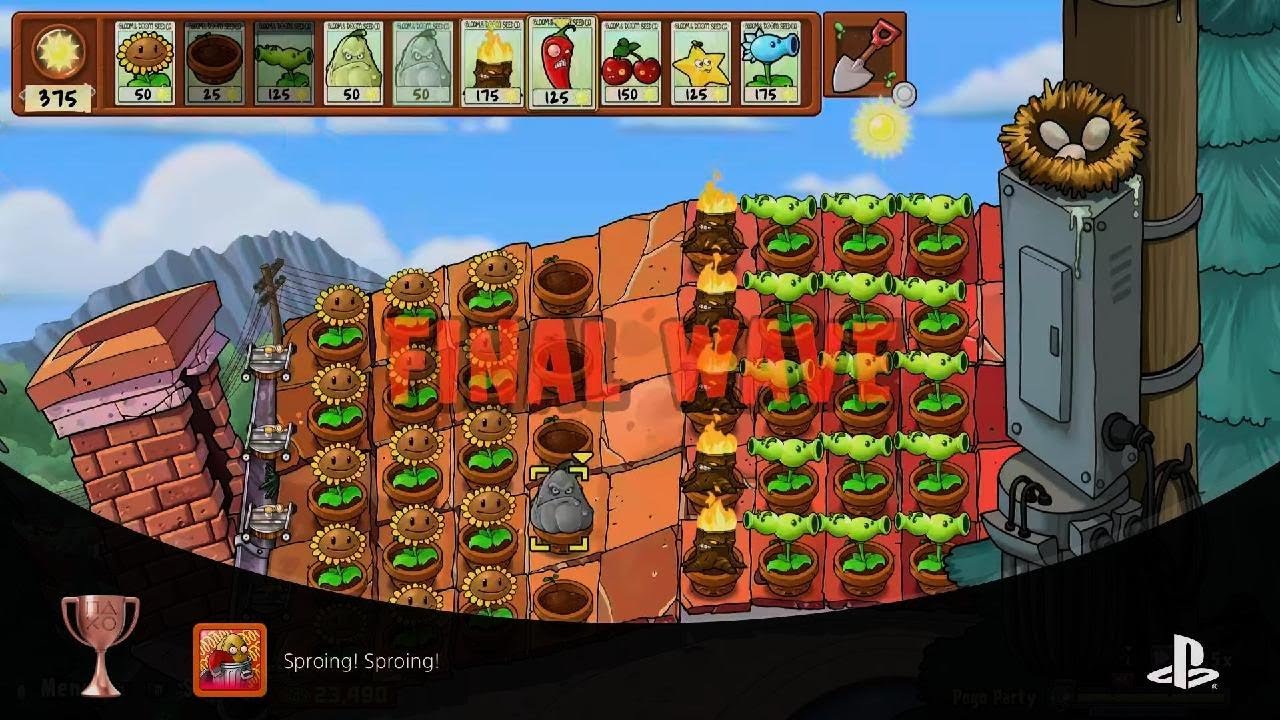 Plants vs. Zombies: Replanted - Sproing! Sproing! Trophy