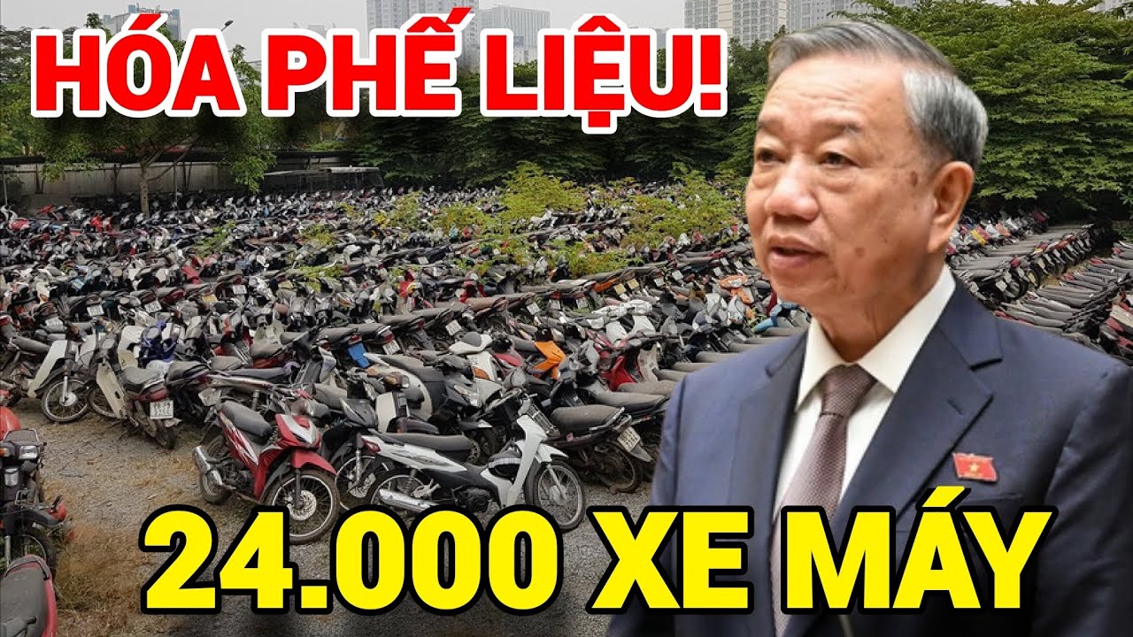 SỐC: 24.000 Xe Máy Vi Phạm Hóa Phế Liệu – Cái Giá Đắt Cho Sai Lầm Nồng Độ Cồn