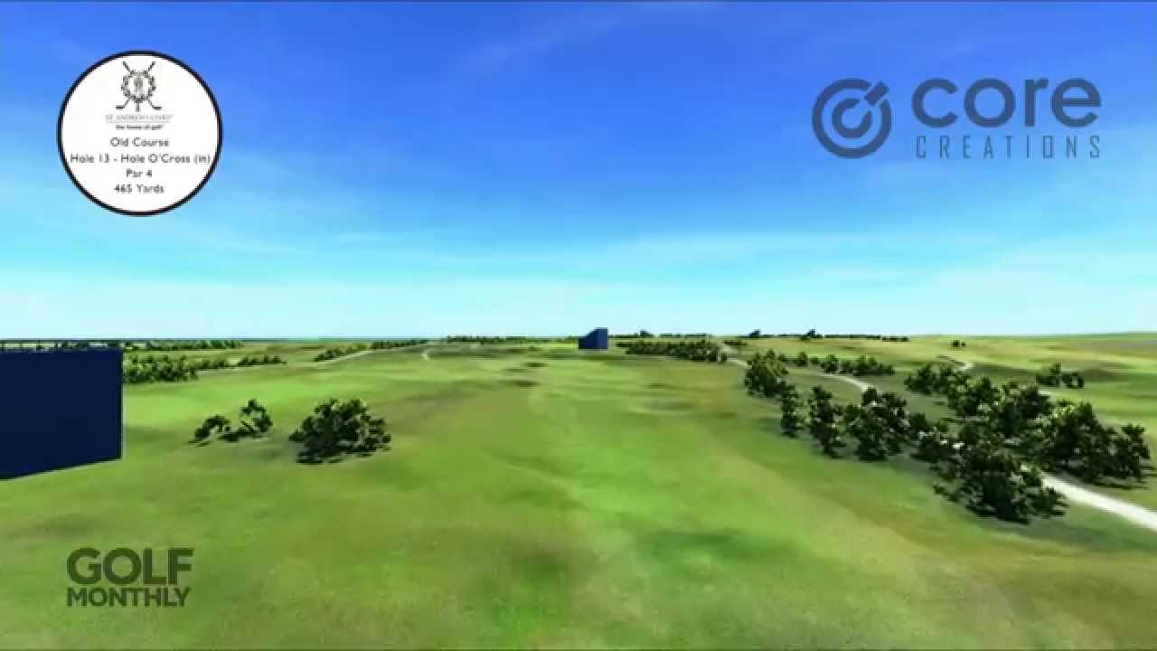 St Andrews Old Course 13th Hole Flyover The Open 2015 YouTube
