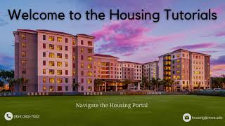 Navigate the Housing Portal - English Language