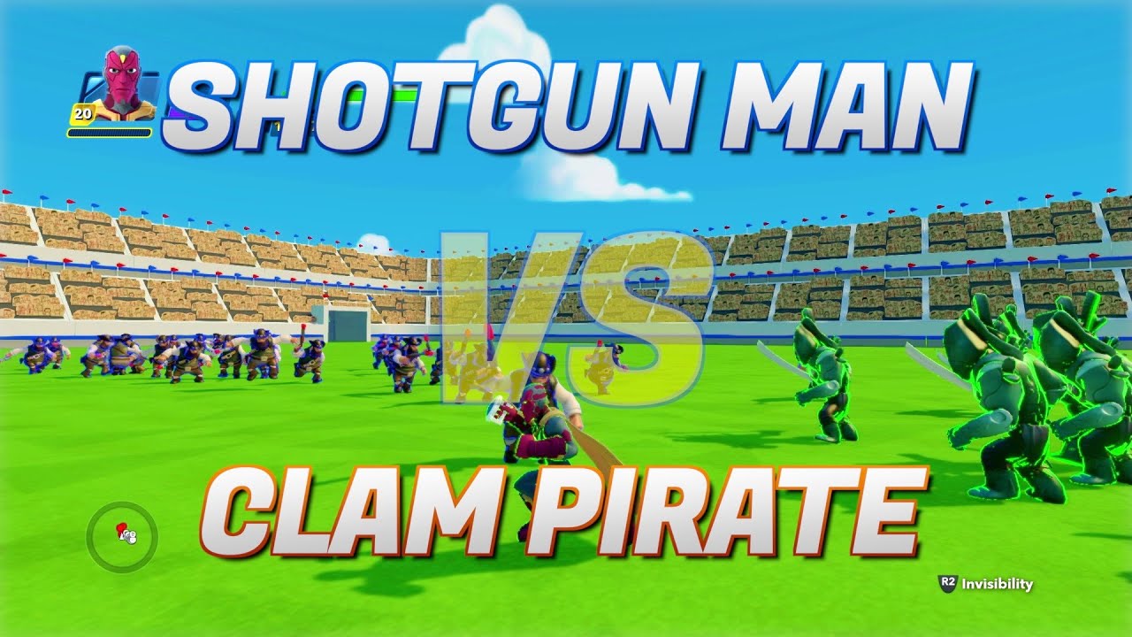 Clam Pirate vs Shotgun Man | Disney Battles 2.  HD 1080p | Disney Infinity Gameplay