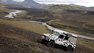 Land rover Defender off road drive Iceland 2013
