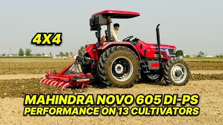 Mahindra Arjun Novo 605 Di-Ps 4x4 performance on 13 cultivators