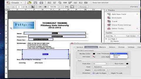 Adding a Multi-line text box in Adobe Acrobat Pro