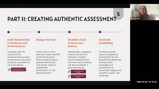 Teaching & Learning Innovation: Creating Authentic Assessment