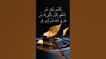 سورة الفجر بصوت خاشع يلامس القلوب