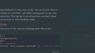 Resolving the Issue: Google Apps Script Not Finding Spreadsheets