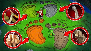 Download Lagu JJ and Mikey Found GIANT DINOSAURS FOOTPRINTS in Minecraft - Maizen MP3