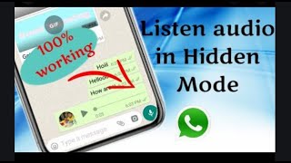 HOW TO LISTEN YOUR WHATSAPP VOICE NOTES PRIVATELY WITHOUT HEADPHONES ON YOUR MOBILE PHONE*NEW TRICK* screenshot 5