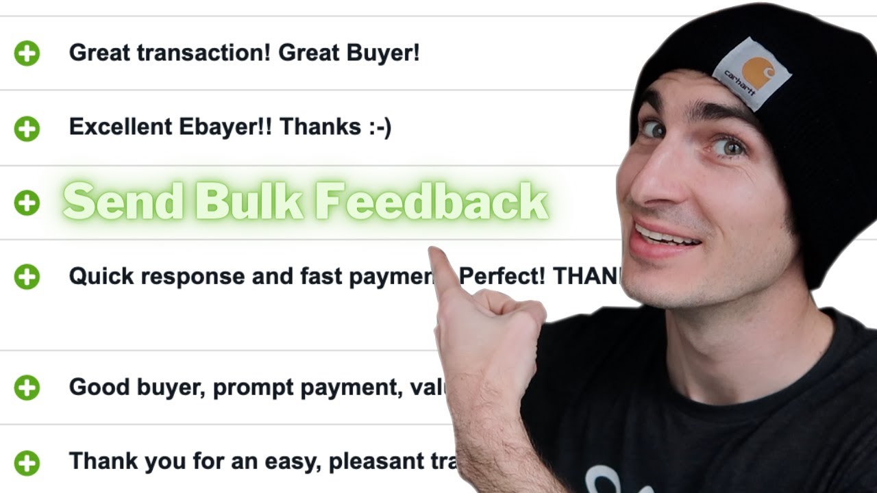 New Update How to Leave Feedback to 200 Buyers at the Same Time on ebay