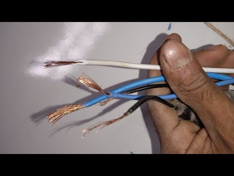 Vídeo: Que tipo de fio é usado para tomadas?