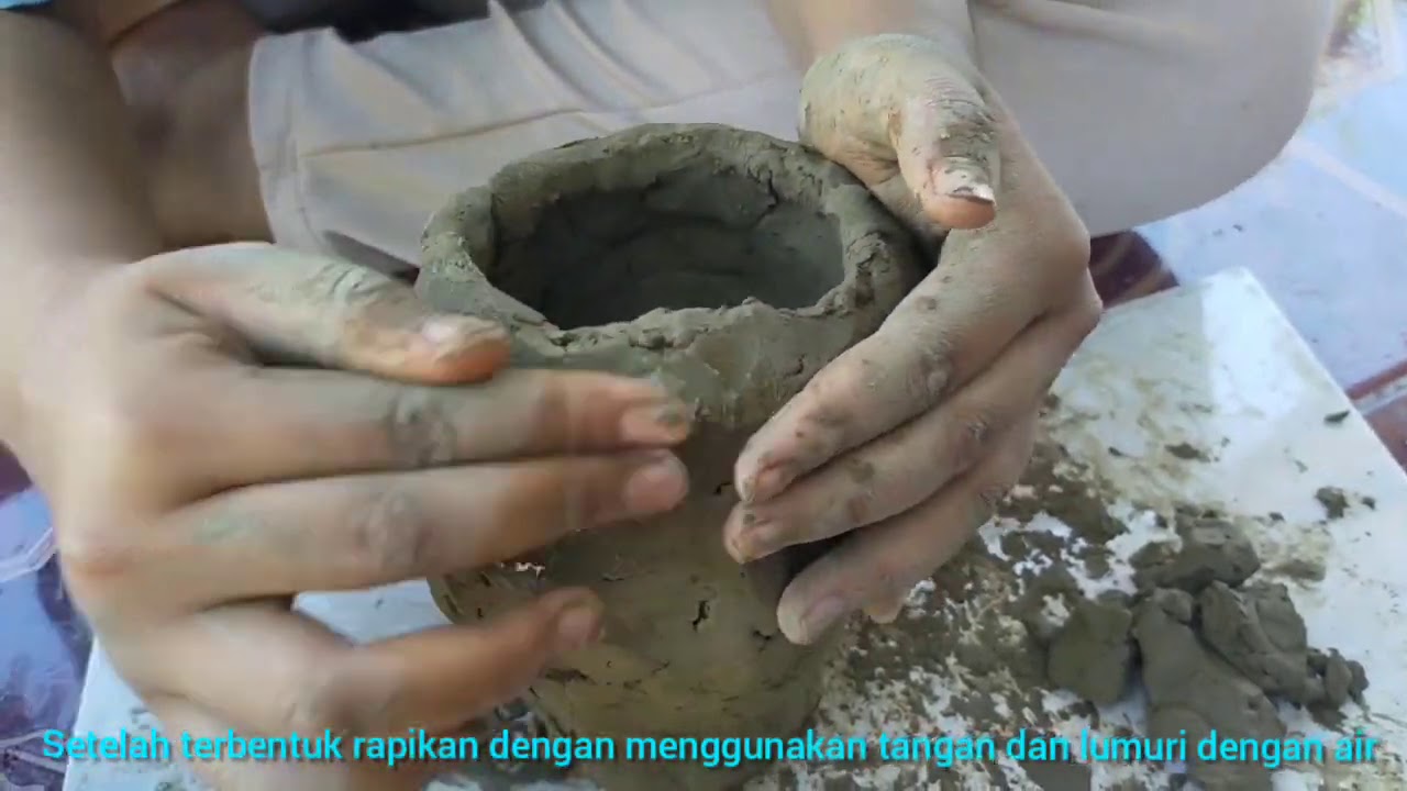 Cara Membuat  Vas Bunga Dari  Tanah  Liat  YouTube