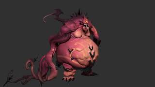 Stylized Demon 3D Model 360°