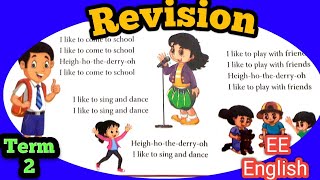 I like to come to school song/revision/ennum eluthum English/term 2/unit 1