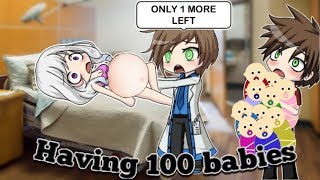 Having 100 babies | short mini movie | Gacha studio Having 100 babies | short mini movie | Gacha studio