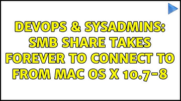 DevOps & SysAdmins: smb share takes forever to connect to from Mac OS X 10.7-8