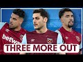 Three more players out for west ham  squad depth problems    what now