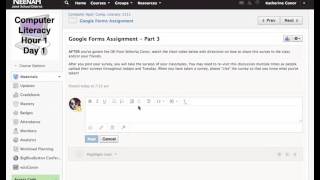 Google Form Discussion Assignment