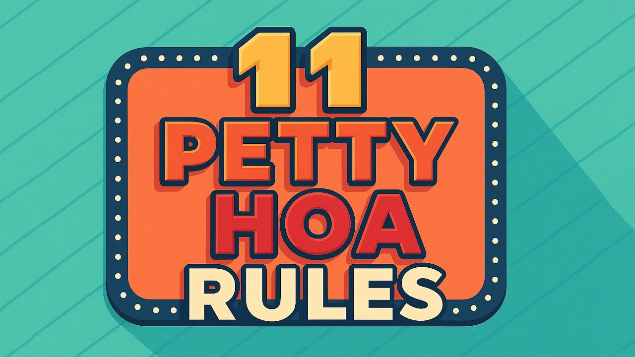 11 HOA Rules So Petty You Won’t Believe They’re Real YouTube