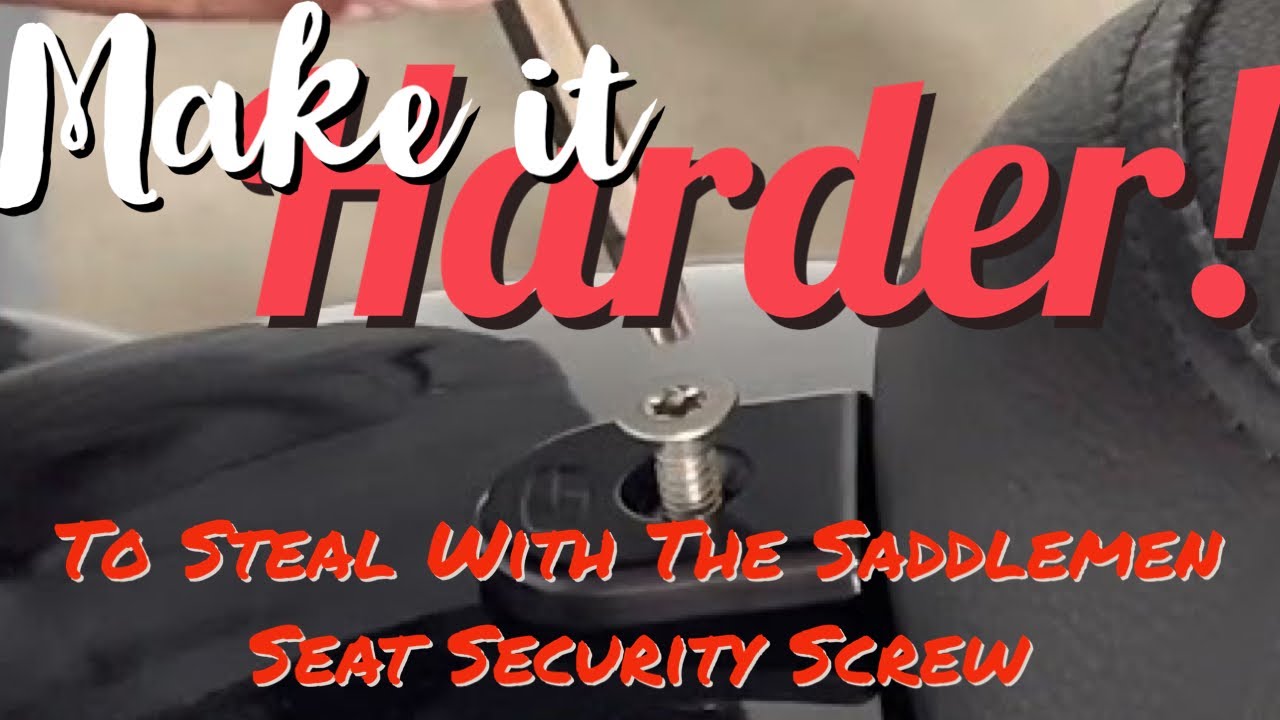 Saddlemen Security Seat Screw - Super easy and affordable peace of mind