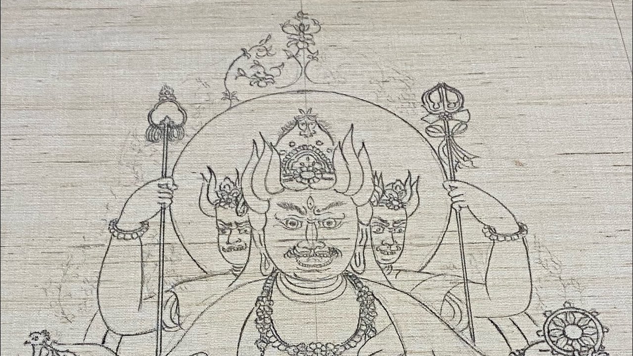 仏像 線画 アート 仏像塗り絵?? 七観音の写仏巡礼 巡礼 お遍路 （仏画のご紹介