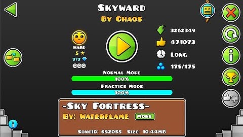Skyward 100% (Hard) by Chaos [3 coins] | Ice Gauntlet |Geometry Dash