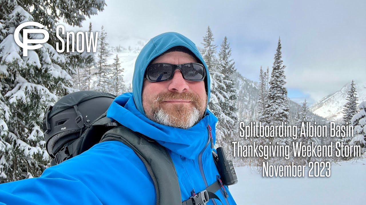 Splitboarding Albion Basin, Thanksgiving Weekend Storm November 2023