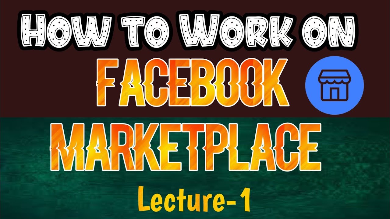 How Sell on Facebook Marketplace Facebook Marketplace Tutorial