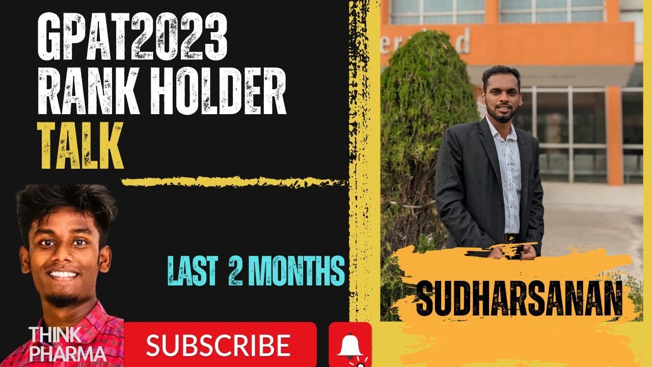 GPAT 2024 tips from SUDHARSANAN | Thinkpharma