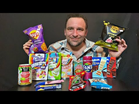 ASMR-Trying Exotic Snacks From Around The World 🌎