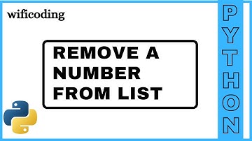 remove a number from list in python