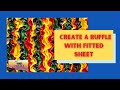 Creating a Ruffle from a Fitted-Contour sheet |Sewing hack | van life | mini van camper conversion