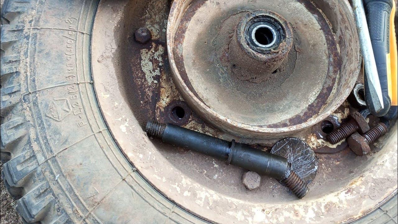 Сломалось колесо на телеге мотоблока((( - YouTube