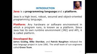 LEC 1 INTRODUCTION TO JAVA