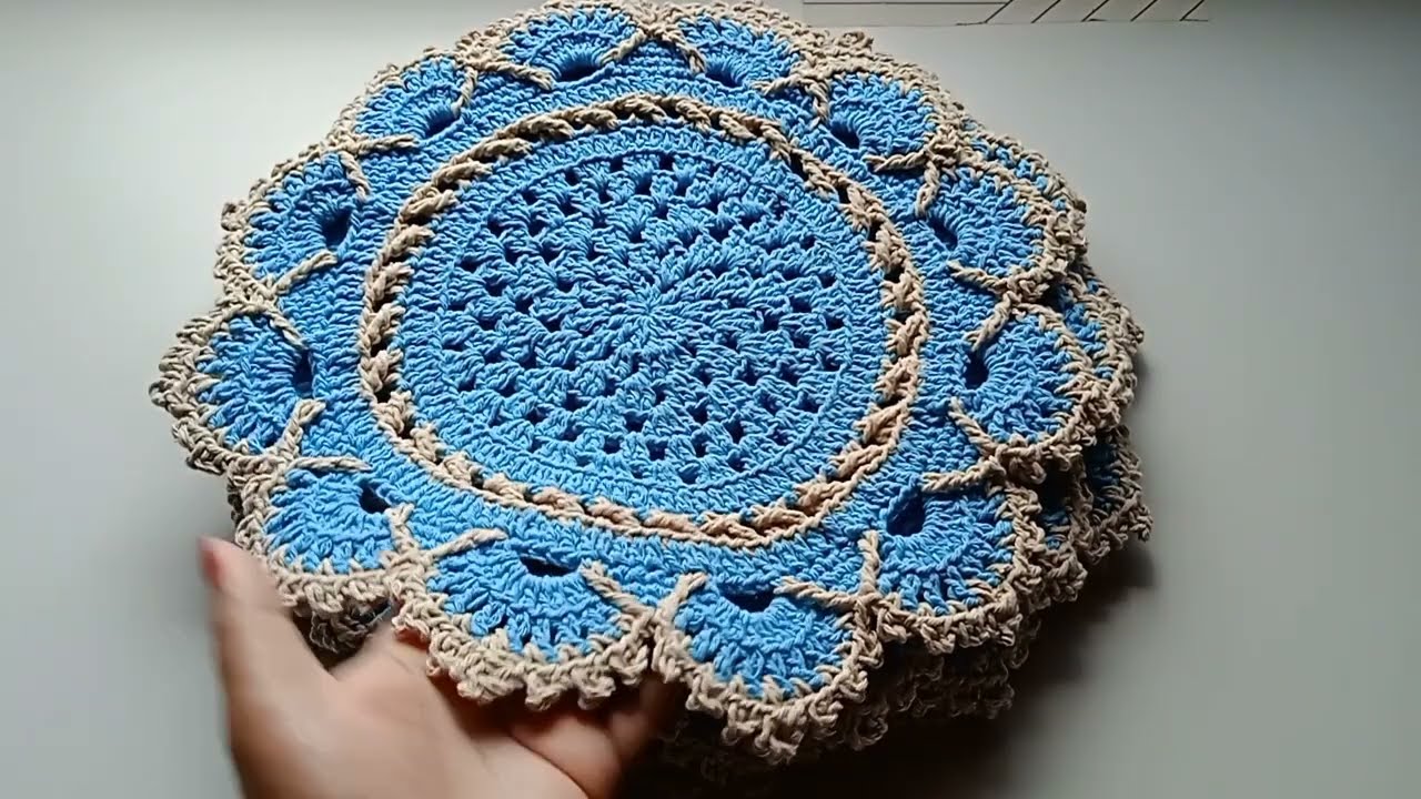 🧶 Saíndo mais um Lindo Kit de Mesa Posta 😍#crochet 
